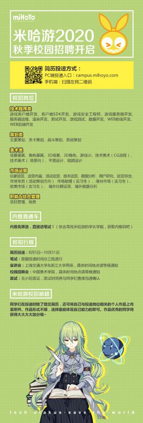 上海米哈游网络科技有限公司招聘职位